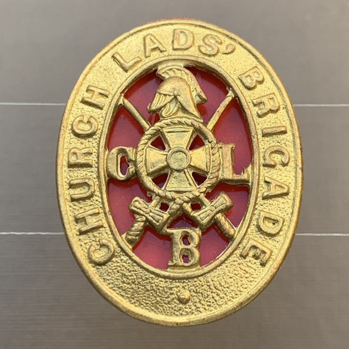 CHURCH of England Lads Brigade NEWFOUNDLAND Fight The Good Fight WWII CAP Badge