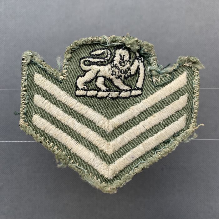 Rhodesia Rhodesian Army Colour and Staff Sergeant rank patch badge