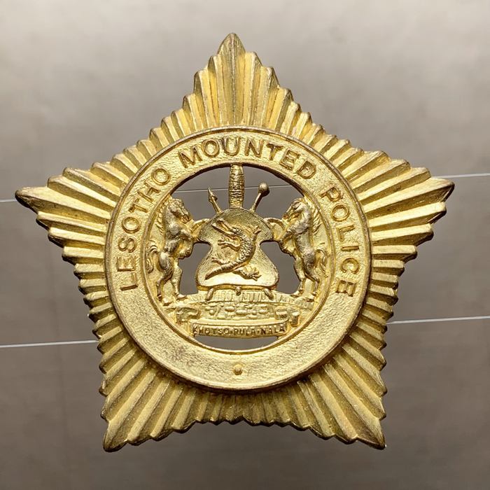 Royal Lesotho Mounted Police Officers Cap beret Badge