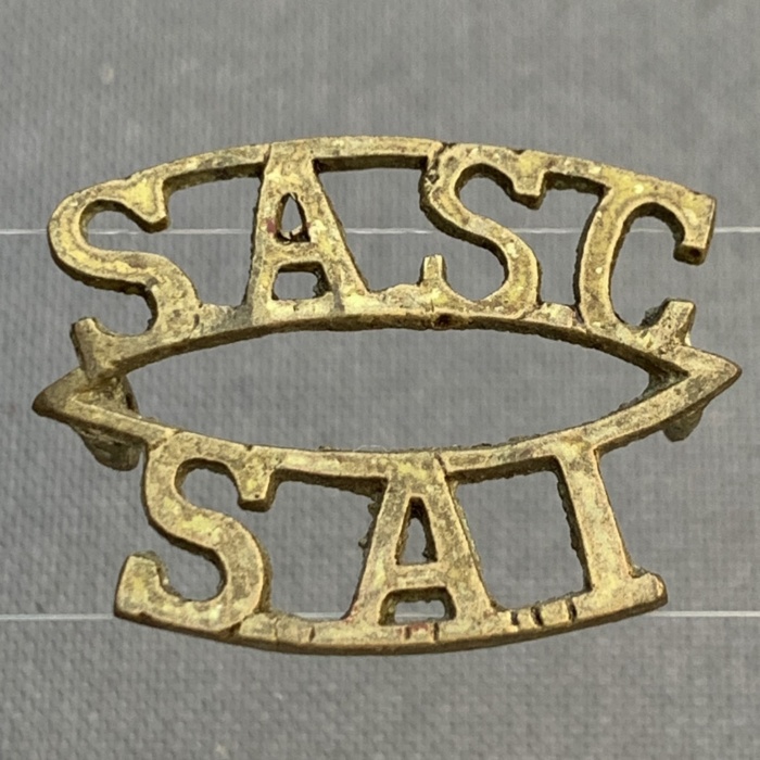 SA South African Service Corps shoulder title Badge 1924 -1939 CO 2331