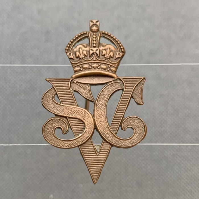 South Africa African SA Army staff corps volunteer Badge WW2