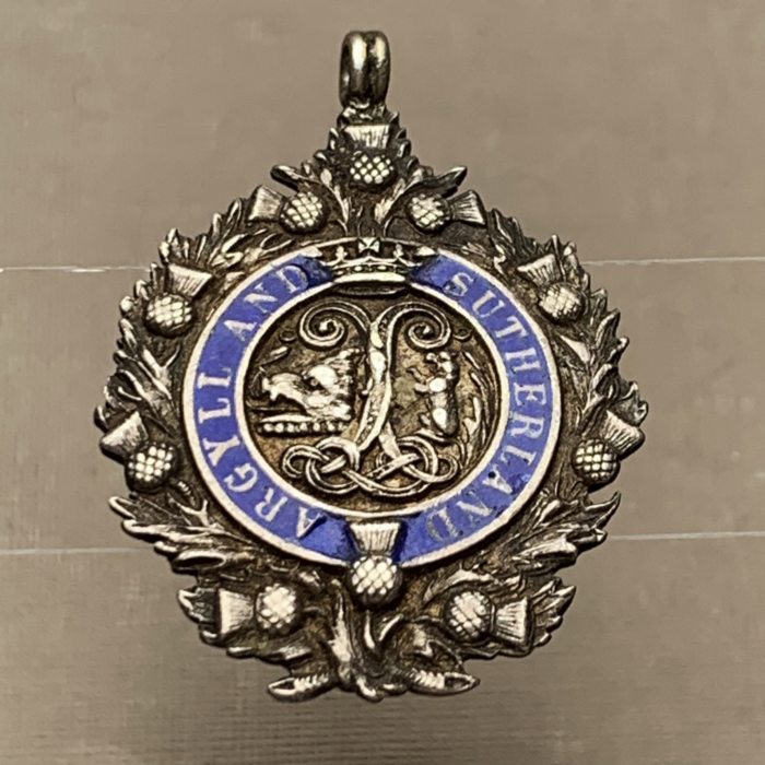 16 th Argyll & Sutherland Highlanders Scottish Regimental Silver Medal Intercoy Shooting Comp 1917