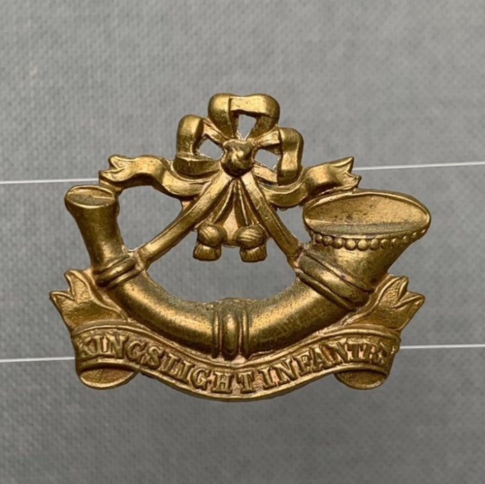Victorian King's Shropshire Light Infantry K.S.L.I. Collar Badge 1881-1882