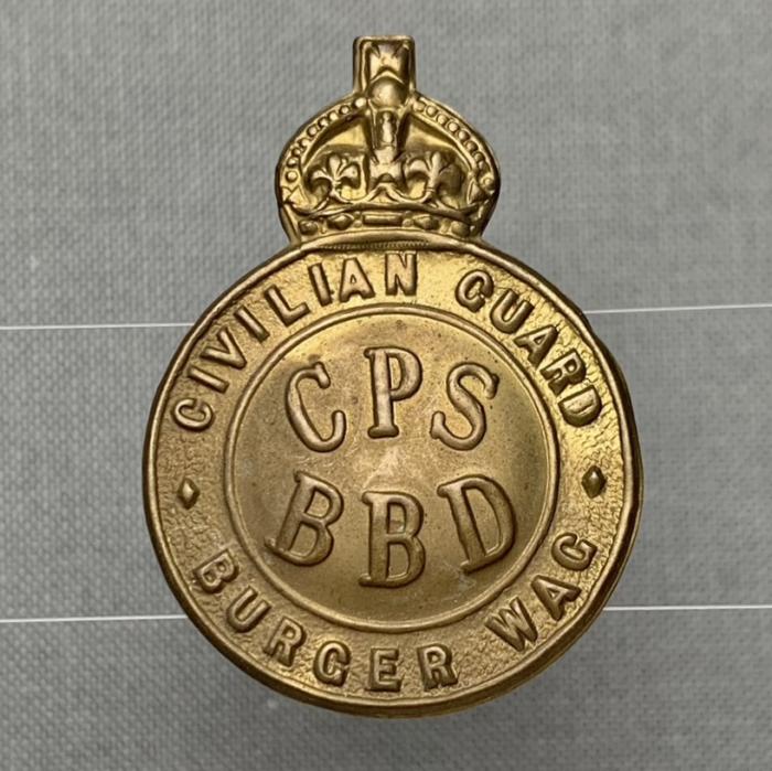 WW2 Africa Civilian Protection Service cap badge CO1443