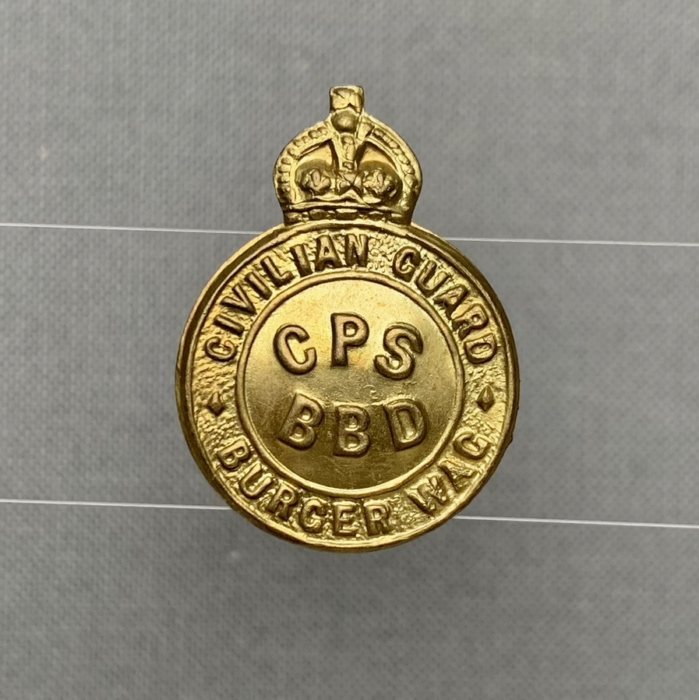 WW2 Africa Civilian Protection Service collar badge CO1445