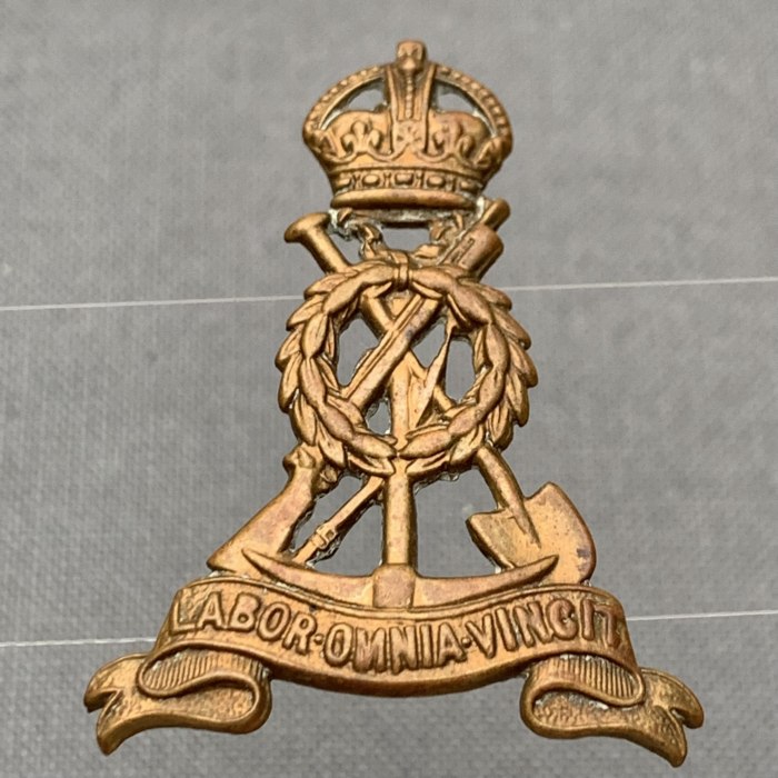Royal Pioneers Corps British WW2 Badge Lugs B
