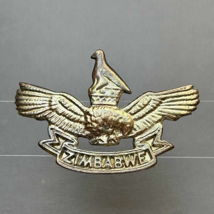 Zimbabwe Airforce Cape Badge First Type Post 1980
