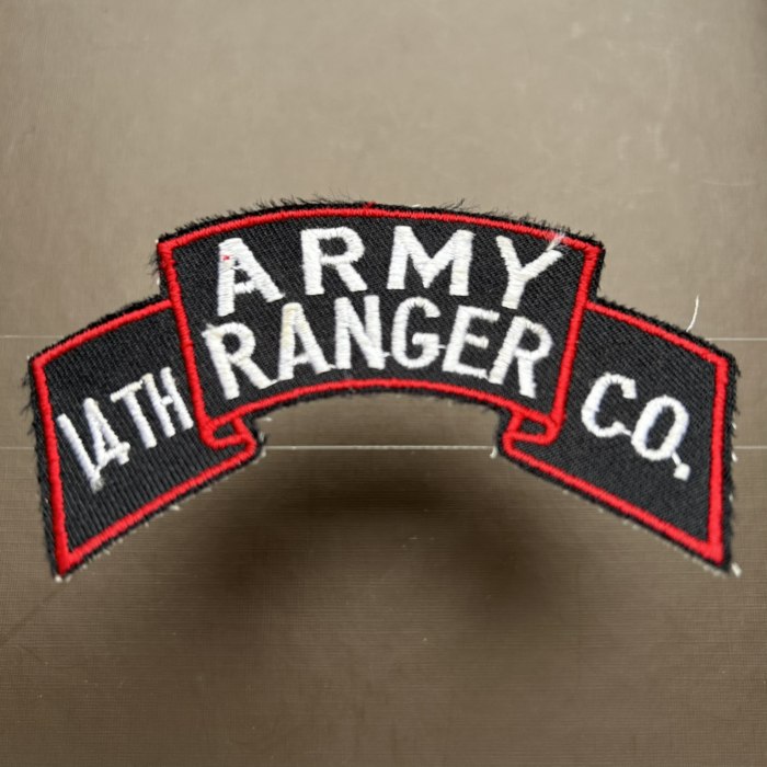 U.S. United States 14th ARMY RANGER Company Patch