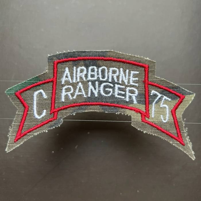 US C comp Airborne Ranger 75 Infantry Camo Patch