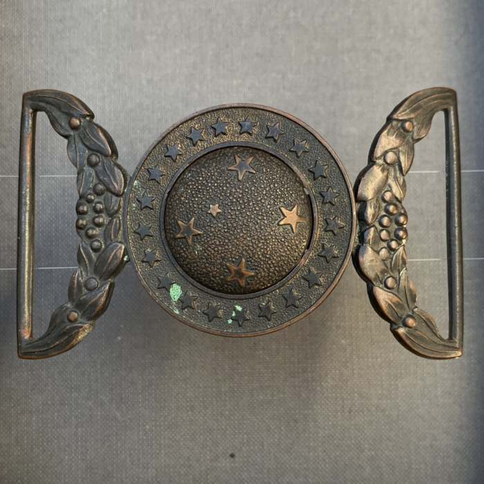 Brazilian Brazil FEB WW2 Army Bronze belt buckle 21 stars