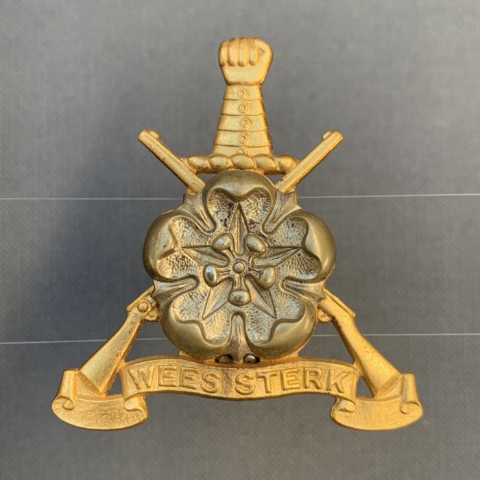 South Africa Border war Regiment Oos Rand East Rand Cap Badge 1962 - 1977