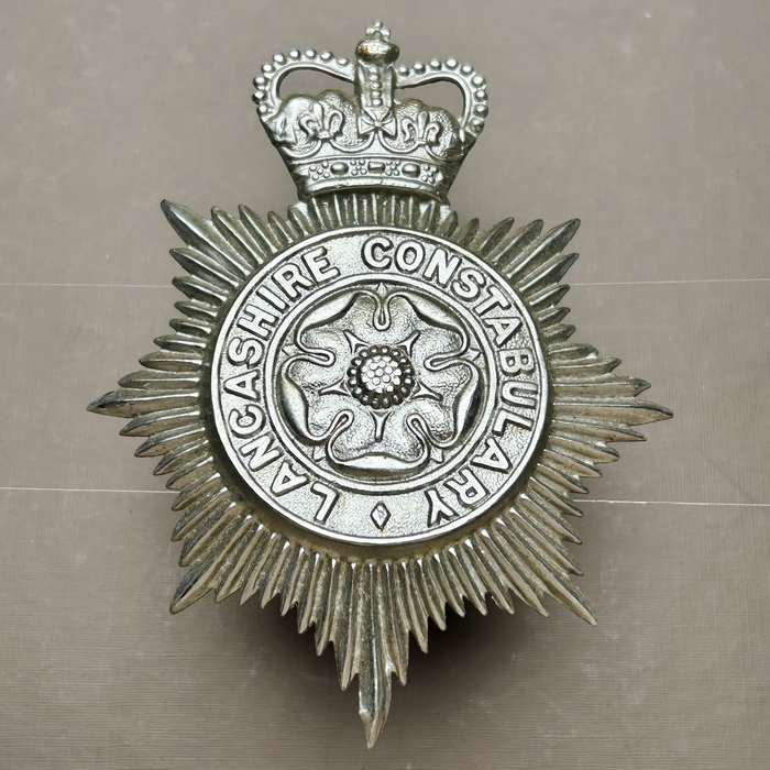 Police Lancashire Constabulary Helmet Plate Badge