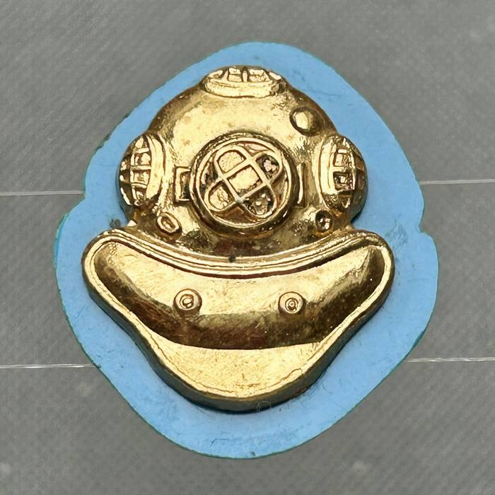 SA South Africa Navy Naval Diver and RECCE Office dress badge with blue backplate