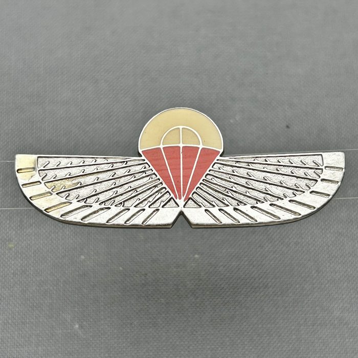 Ciskei AIRBORNE Special Forces Commando Basic Freefall Parachute enamel steel Wing Badge