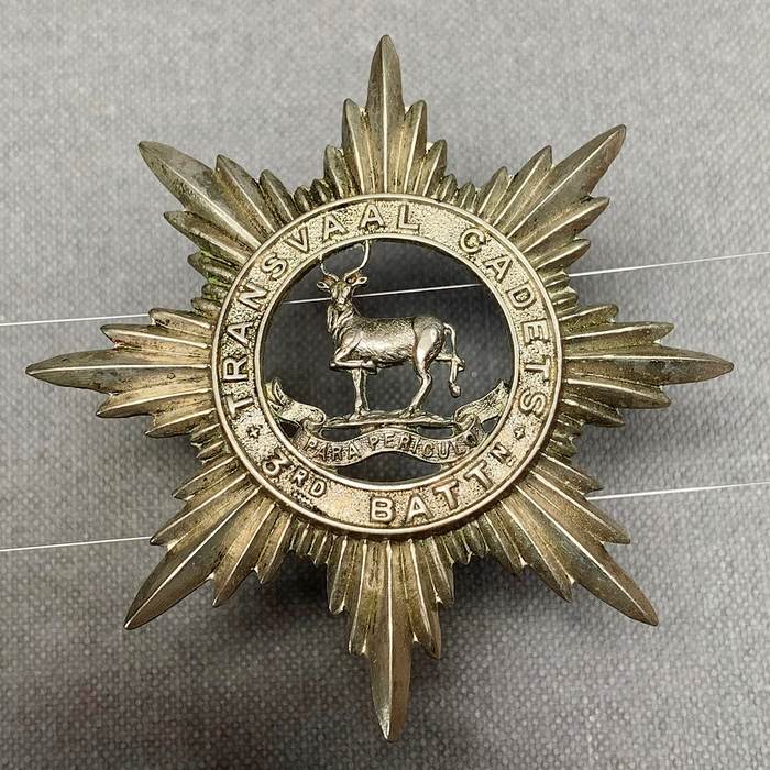 South Africa Transvaal Cadets 3rd Battalion prior to Union Cap Badge CO 2891