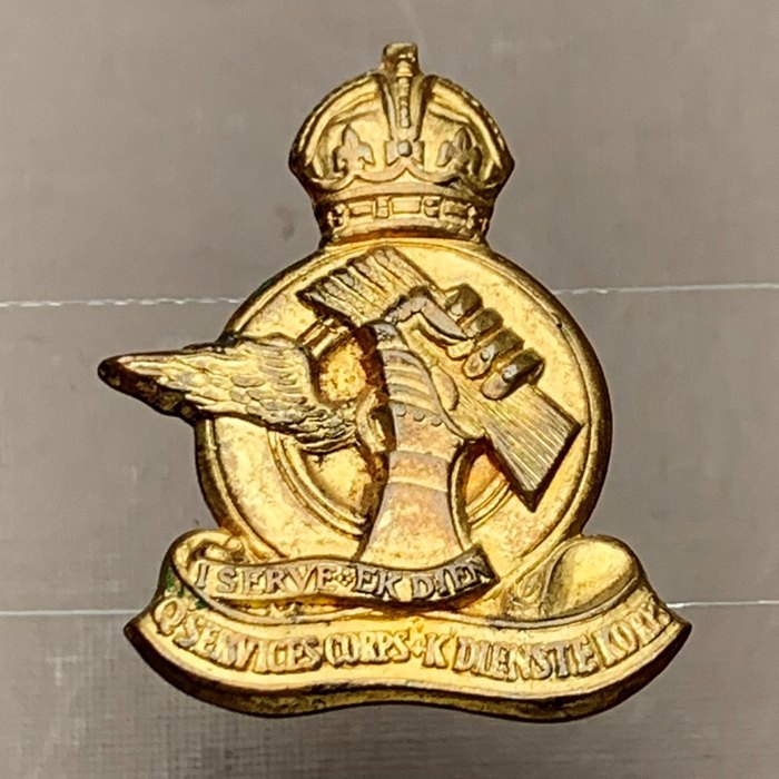 SADF South Africa Q Services Corps Badge I Serve Badge