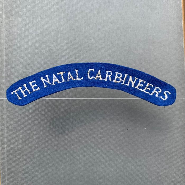 South Africa Natal carbineers cloth shoulder title patch