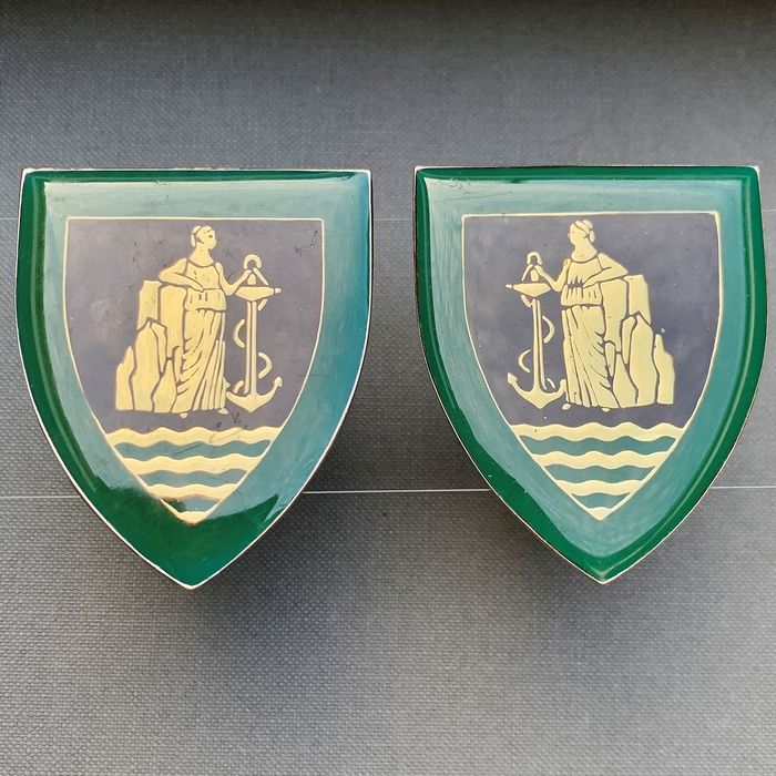 South Africa SADF Cape Corps Service Battalion Flashes pair set CO F821 F822