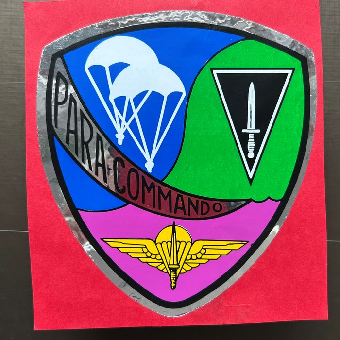 Belgium Para Commando sticker Autocollant para commando belgian