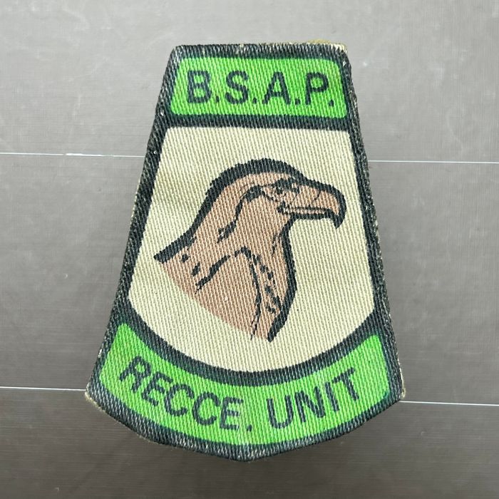 Rhodesia BSAP British South Africa Police Recce Unit Cloth Badge 2nd Pattern