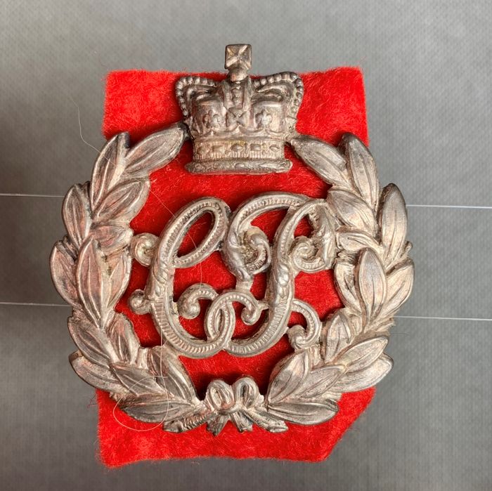 South Africa Cape Police Cap Badge White metal Worn pre 1902 CO1817