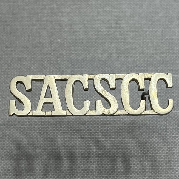 South Africa College School Cadet Corps Shoulder title CO2877