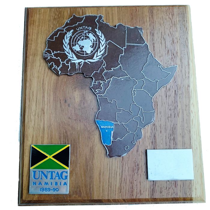 UNTAG Namibia 1989-90 SWA South African Border War Namibian War of Independance Plaque A