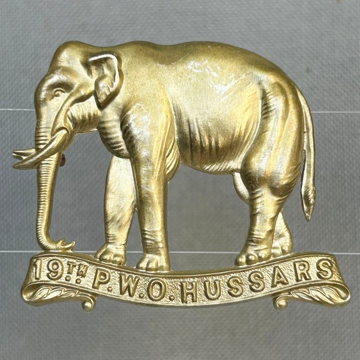 WW1 British Army Cap Badge - 19th Alexandra Princess of Wales Hussars A