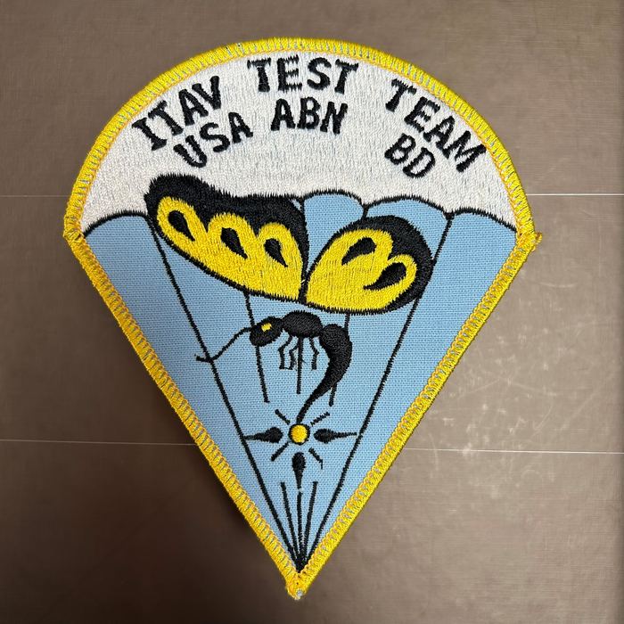 Original US American ITAV Test Team USA ABN BD Parachute Patch Badge