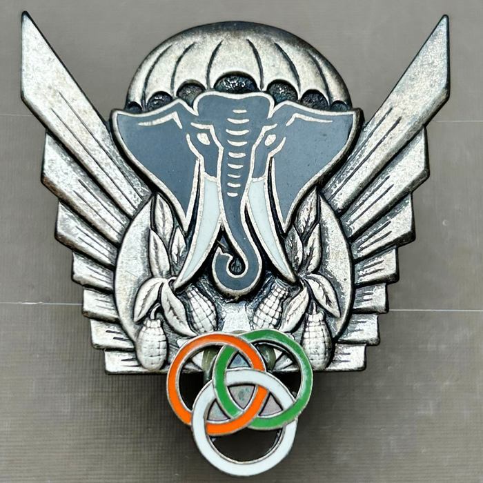 République de Côte d'Ivoire Ivory Coast Jumping Instructor Certificate Parachute Wing A