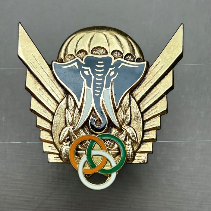 République de Côte d'Ivoire Ivory Coast Jumping Instructor Certificate Parachute Wing