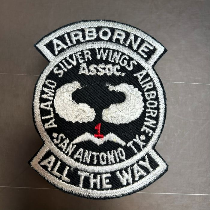 USA Alamo Silver Wings Airborne Assoc. San Antonio ALL THE WAY Patch