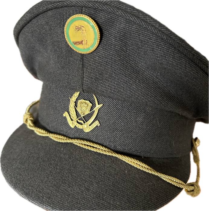 Zaire Congo-Brazzaville Kepi Hat with MPR and Police Badge 1967