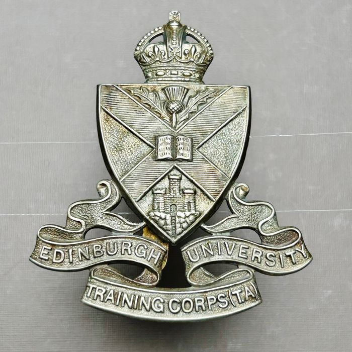 British Army Edinburgh University Training Corps Cap Badge