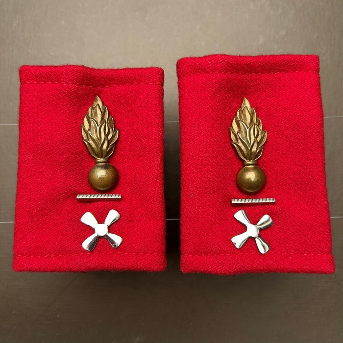 Congo Katanga katangaise gendarmerie Police Officer shoulder epaulette SET