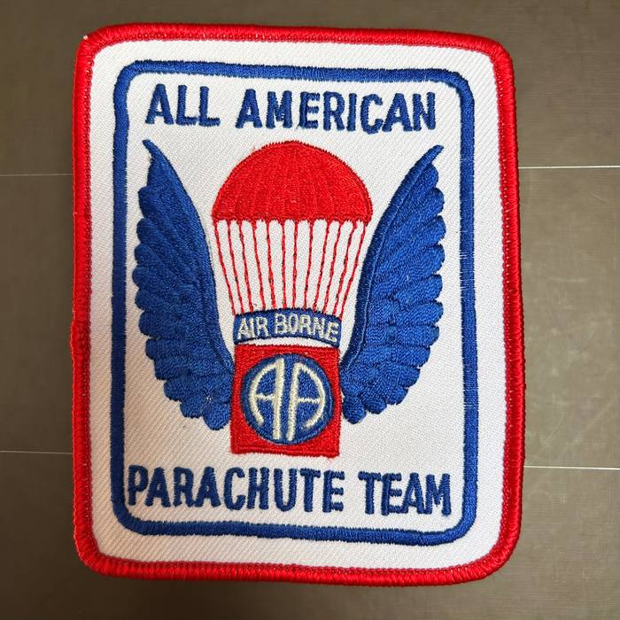 Original Vintage US All American Air Borne Parachute Team Patch