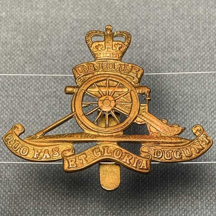 Royal Artillery Regiment Badge with Queens crown maker DOWLER BIRMINGHAM