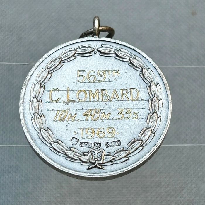 South Africa SA Comrades Marathon Maritzburg - Durban Silver Medal 1969 C Lombard