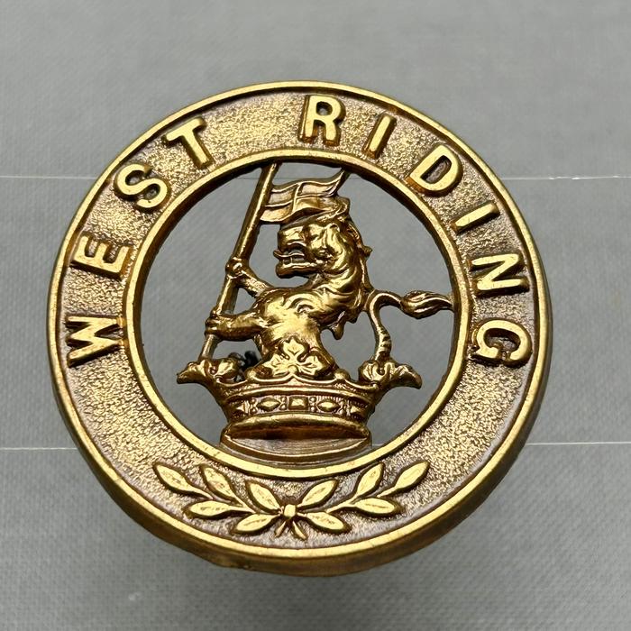British West Riding Regiment Helmet Plate Centre cap Badge
