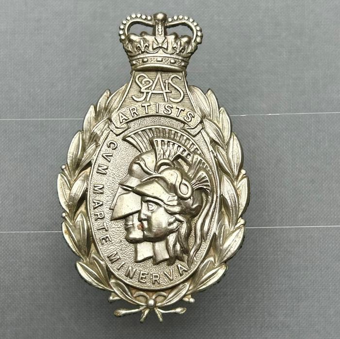 British 21st SAS Artist Rifles Helmet plate badge Insignia