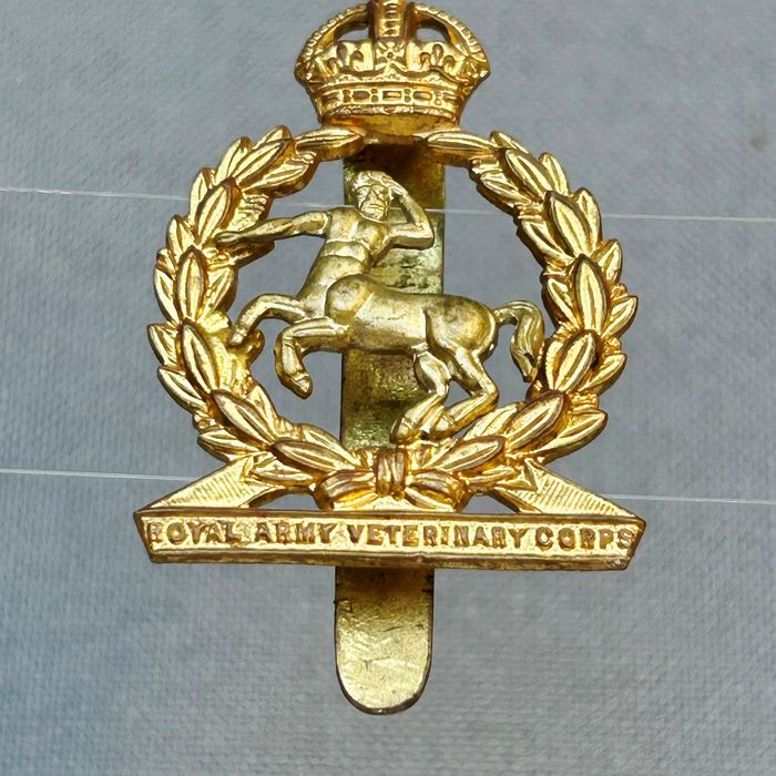 Army Veterinary Corps AVC WW2 Royal Army RAVC Cap Badge