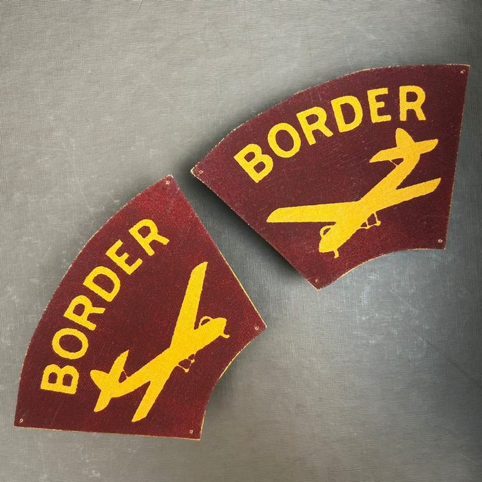 United Kingdom UK Border Regiment shoulder titles printed post WW2