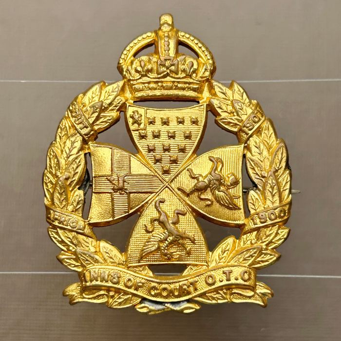 British Army Inns of Court OTC Kings Crown badge 1932-1961 A