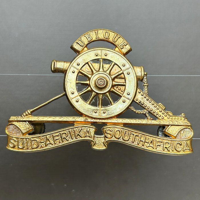 South African SA Artillery Regiment Corps Post 1937 Cap Badge