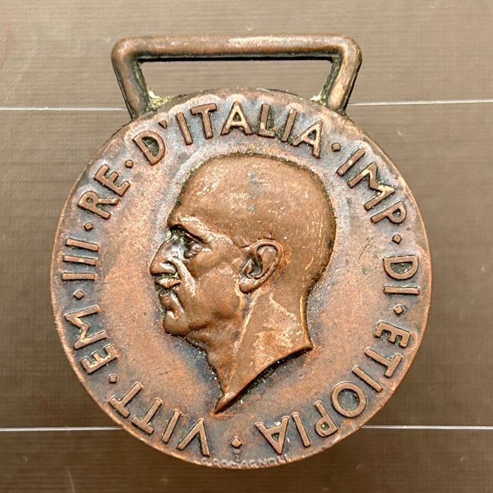 Ethiopia Italian Etiopia Italiana Empire Fascist Period Second Italo-Ethiopian War 1935-1936 Commemorative badge medal