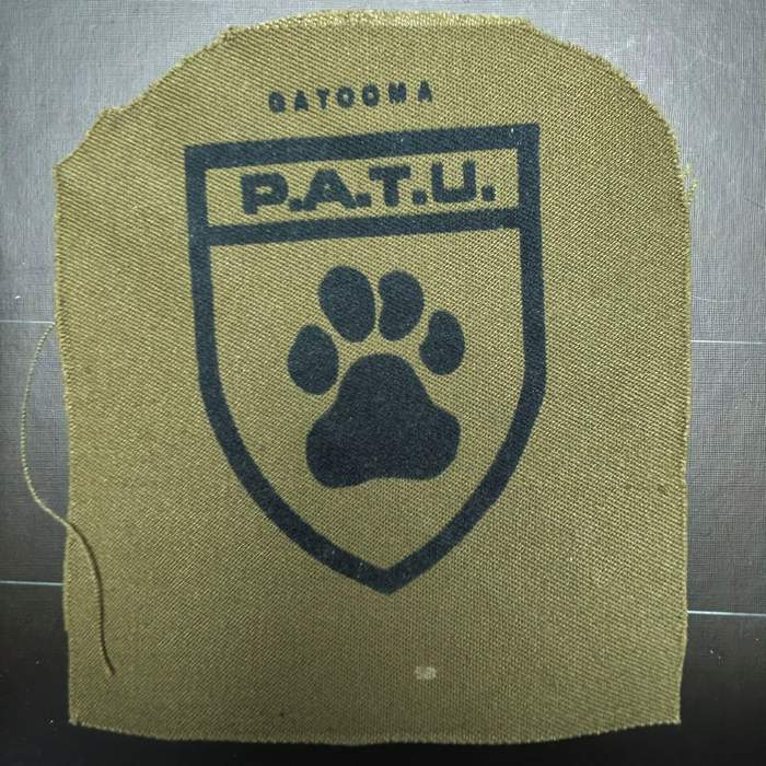 Rhodesia British South Africa GATOOMA PATU Police Anti Terrorist Unit arm badge patch A