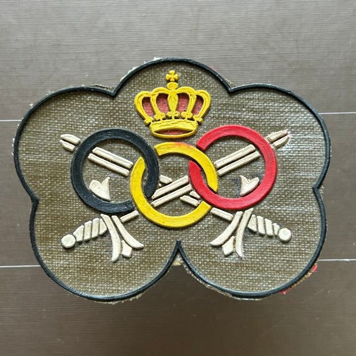 Belgium Belgian Military Sport Brevet certificate Badge plastic on cloth