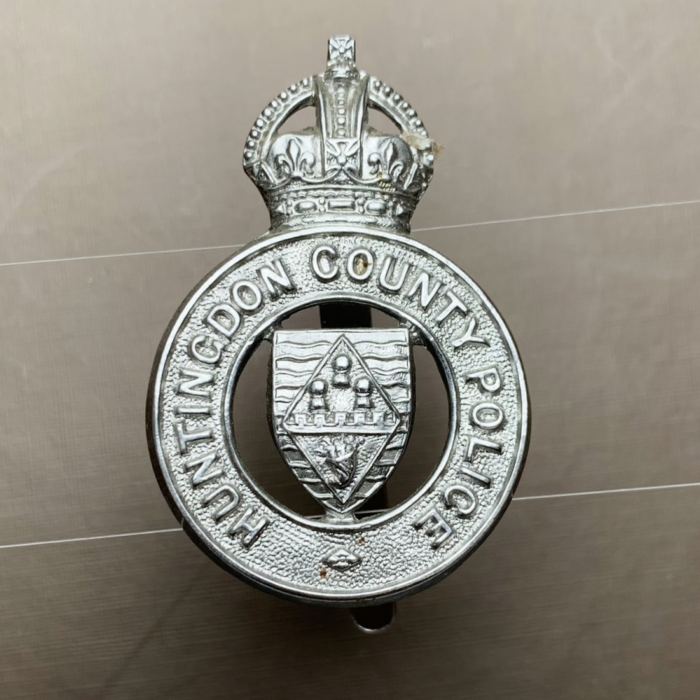 British Police Huntingdon County Police Cap Badge