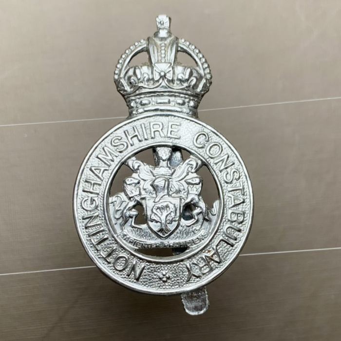 British Police Nottinghamshire Contabulary Cap Badge