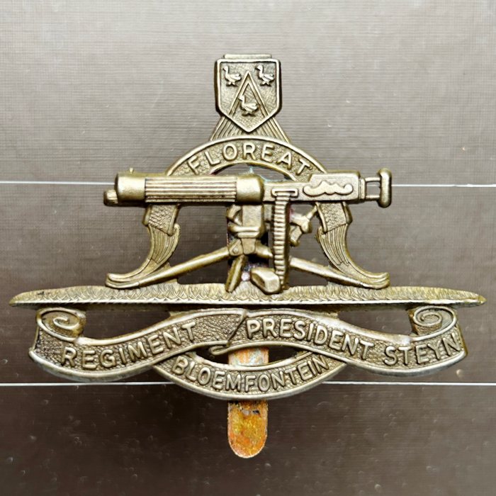 South Africa Army Regiment President Steyn Cap Badge 1935 - 1964 metal Badge insignia A